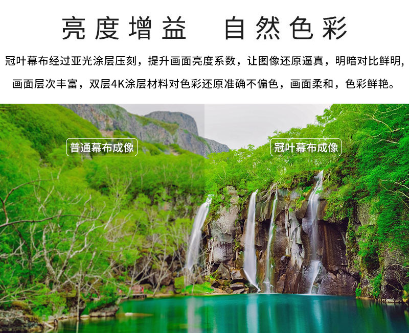 冠葉幕布亮度增益自然色彩 冠葉幕布亮度增益自然色彩